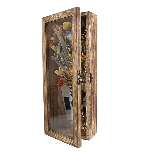 GraduatePro 3D Bilderrahmen zum Befüllen Glasscheibe Holz Box für Objektrahmen DIY Tiefer Rahmen Fotorahmen Shadowbox Memorabilia Bouquet Medaillen Geschenk Braun 13x32 cm GraduatePro 3D Bilderrahmen zum Befüllen Glasscheibe Holz Box für Objektrahmen DIY Tiefer Rahmen Fotorahmen Shadowbox Memorabilia Bouquet Medaillen Geschenk Braun 13x32 cm von GraduatePro