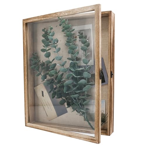 GraduatePro 3D Bilderrahmen zum Befüllen Glasscheibe Holz Box für Objektrahmen DIY Tiefer Rahmen Fotorahmen Shadowbox Memorabilia Bouquet Medaillen Geschenk Braun 32x40 cm GraduatePro 3D Bilderrahmen zum Befüllen Glasscheibe Holz Box für Objektrahmen DIY Tiefer Rahmen Fotorahmen Shadowbox Memorabilia Bouquet Medaillen Geschenk Braun 32x40 cm von GraduatePro