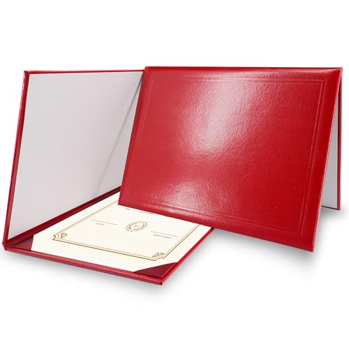GraduationMall A4 Zertifikat Halter Diplom Dokument Cover Award Schutzhülle für Diplome Rot GraduationMall A4 Zertifikat Halter Diplom Dokument Cover Award Schutzhülle für Diplome Rot von GraduationMall