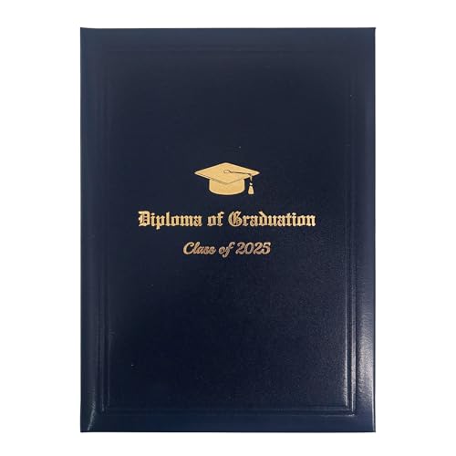 GraduationMall A4 Zertifikat Halter Bachelormappe Diplom Zeugnis mit Goldfolie Class of 2025 Schutzhülle für Abschluss Navy blau GraduationMall A4 Zertifikat Halter Bachelormappe Diplom Zeugnis mit Goldfolie Class of 2025 Schutzhülle für Abschluss Navy blau von GraduationMall