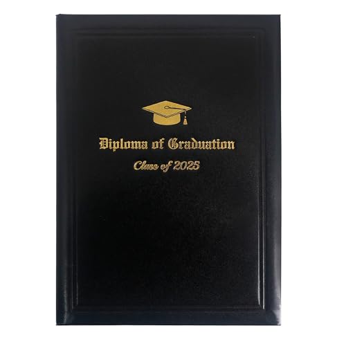 GraduationMall A4 Zertifikat Halter Bachelormappe Diplom Zeugnis mit Goldfolie Class of 2025 Schutzhülle für Abschluss Schwarz GraduationMall A4 Zertifikat Halter Bachelormappe Diplom Zeugnis mit Goldfolie Class of 2025 Schutzhülle für Abschluss Schwarz von GraduationMall