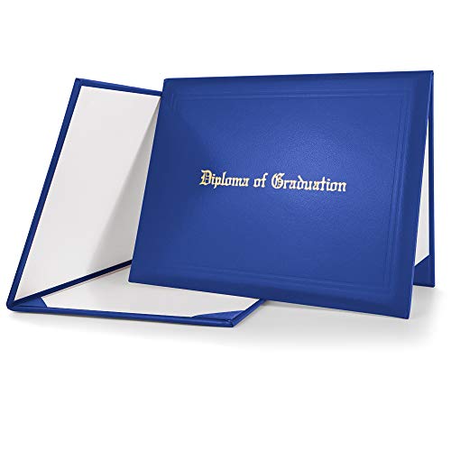 GraduationMall Bedruckt Zertifikat Halter Diplom Dokument Cover Award Schutzhülle für Diplome 21.6cm x 28cm / 8.5" x 11" Königlich von GraduationMall