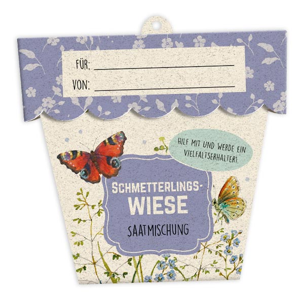 Schmetterlingswiese Saatmischung in Geschenkverpackung von Grätz Verlag GmbH