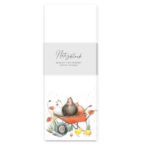 Grätz Verlag - Notizblock mit Magnet - Sophia Drescher - Hühnerbande, 8 x 21cm von Grätz Verlag
