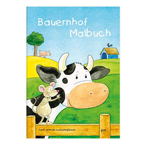 Kinder lieben Ausmalen! - Malbuch DIN A4, ab 3 Jahre, Bauernhof mit verschiedenen Tier- und Bauernhofmotiven für Jungen und Mädchen von Grätz Verlag