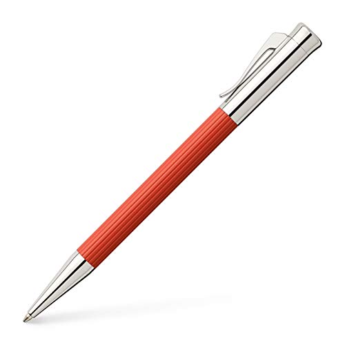 Graf von Faber-Castell 141586 - Kugelschreiber Tamitio India Red, Schreibfarbe schwaz, 0,5 mm Mine von Graf von Faber-Castell