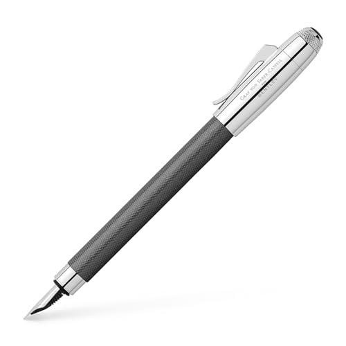 Graf von Faber-Castell Füllfederhalter Bentley Tungsten mit lackiertem Metallschaft, rhodinierte Edelstahl-Feder, Federbreite: M, Abmessung: Länge 141 mm x Ø 14 mm, 141700 von Faber-Castell