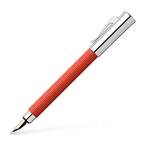 Graf von Faber-Castell 141771 - Füllfederhalter Tamitio India Red, Federbreite F, mit hochwertiger Geschenkverpackung und Konverter Graf von Faber-Castell 141771 - Füllfederhalter Tamitio India Red, Federbreite F, mit hochwertiger Geschenkverpackung und Konverter von Graf von Faber-Castell