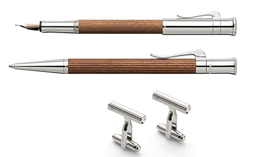 Graf von Faber-Castell 145546 - Füllfederhalter & Kugelschreiber Set Classic Pernambuk, inkl. Manschettenknöpfe & Holzbox Graf von Faber-Castell 145546 - Füllfederhalter & Kugelschreiber Set Classic Pernambuk, inkl. Manschettenknöpfe & Holzbox von Graf von Faber-Castell