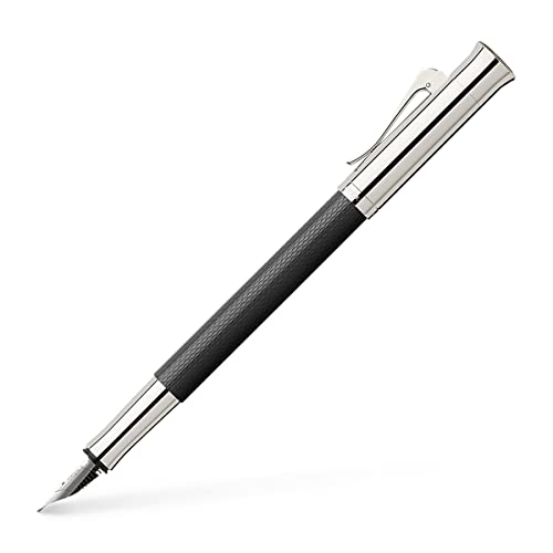 Graf von Faber-Castell 146540 - Füllfederhalter Guilloche, Feder M, schwarz, 1 Stück von Graf von Faber-Castell