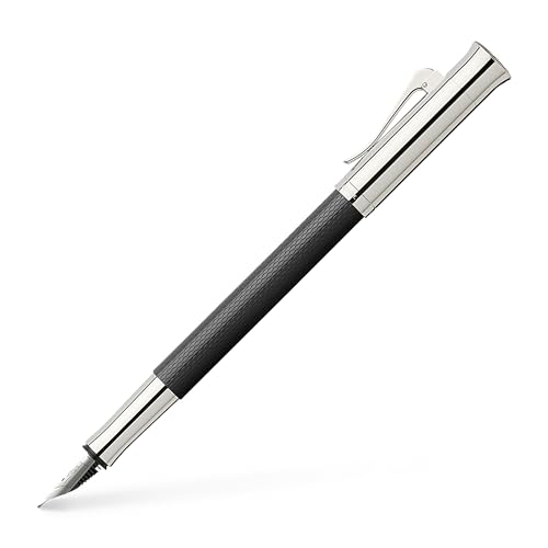 Graf von Faber-Castell 146542 - Füllfederhalter Guilloche, Schwarz, Federbreite EF, 1 Stück von Graf von Faber-Castell