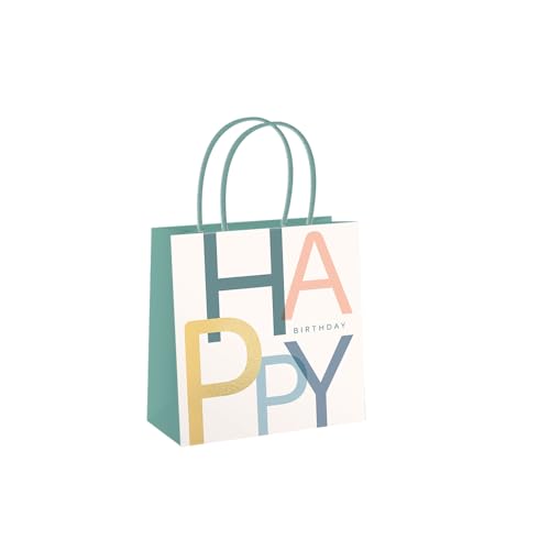 Grafik Werkstatt Geschenktüte klein | Happy Birthday |Bunt von Grafik-Werkstatt