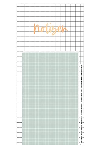 Grafik-Werkstatt Magnet-Block mit Goldveredelung | Abreißblock | 50 Blatt | Notizen von Grafik-Werkstatt