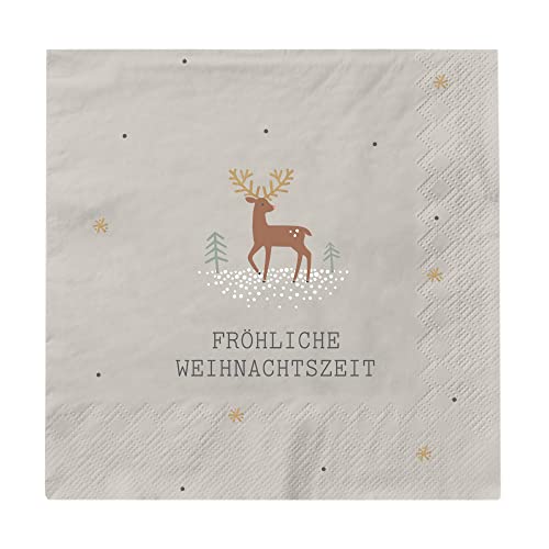 Grafik-Werkstatt Servietten für Weihnachten und Advent | 20 Stück | 12,5 x 12,5 cm | grau | Fröhliche Weihnachtszeit, Mittel, 61716 Grafik-Werkstatt Servietten für Weihnachten und Advent | 20 Stück | 12,5 x 12,5 cm | grau | Fröhliche Weihnachtszeit, Mittel, 61716 von Grafik-Werkstatt