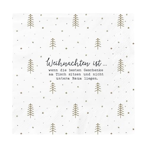 Grafik Werkstatt Servietten für Weihnachten und Advent | 20 Stück | 12,5 x 12,5 cm | weiß | Weihnachten ist… Grafik Werkstatt Servietten für Weihnachten und Advent | 20 Stück | 12,5 x 12,5 cm | weiß | Weihnachten ist… von Grafik-Werkstatt