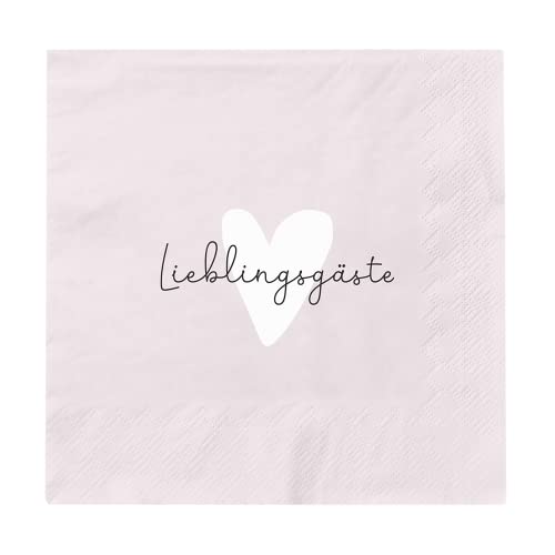 Grafik Werkstatt Servietten mit Spruch | 20 Stück | 12,5 x 12,5 cm | rosa | Lieblingsgäste Grafik Werkstatt Servietten mit Spruch | 20 Stück | 12,5 x 12,5 cm | rosa | Lieblingsgäste von Grafik-Werkstatt