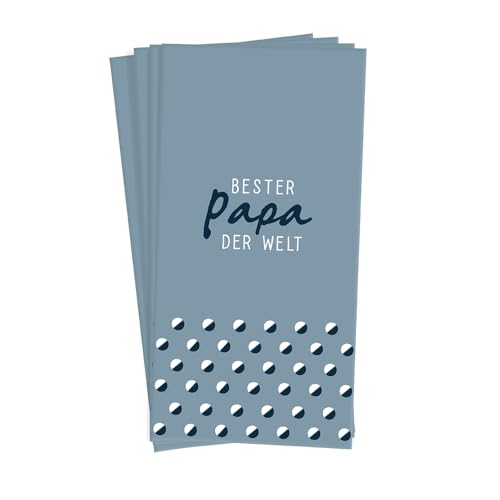 Grafik Werkstatt Taschentücher mit Spruch | Geschenkidee | 10 Stück | Bester Papa von Grafik-Werkstatt