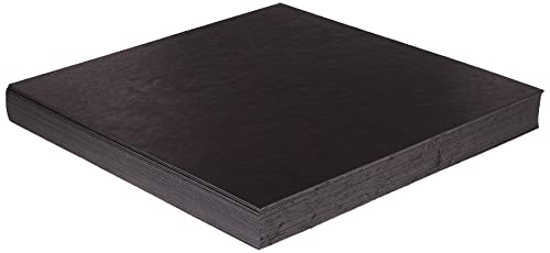 Grafix, Schwarz Spanplattenbögen, mittelschwer, 30,5 x 30,5 cm, 25 Stück, Papier, 12 x 12 Grafix, Schwarz Spanplattenbögen, mittelschwer, 30,5 x 30,5 cm, 25 Stück, Papier, 12 x 12 von Grafix