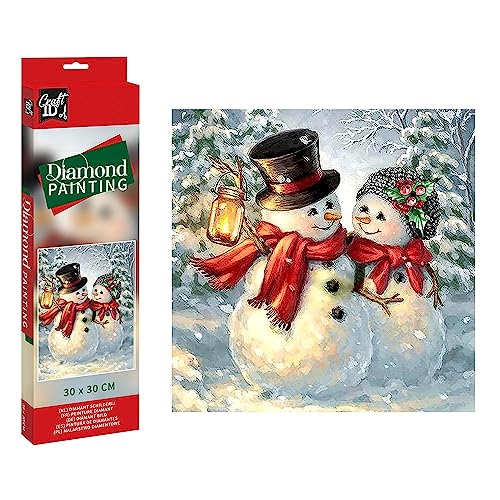 Grafix Diamond Painting Schneemann und Schneefrau 30x30 cm von Grafix