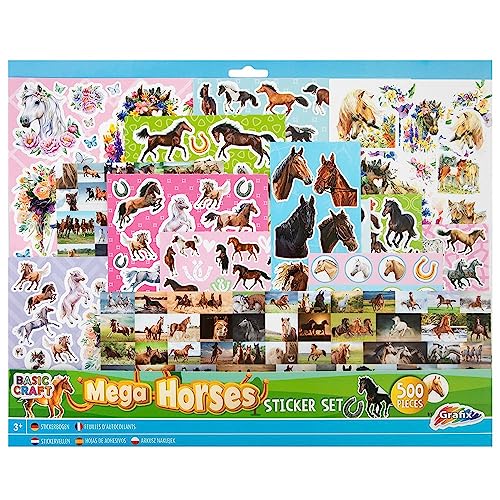Grafix Mega Sticker Set Pferde mit 500 Stickern von Grafix