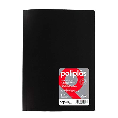 Grafoplas 1155016 – Mappe mit 20 Hüllen, schwarz Grafoplas 1155016 – Mappe mit 20 Hüllen, schwarz von Grafoplás