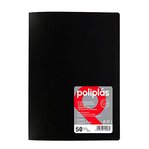 Grafoplas 1155143 Präsentationsmappe mit 50 Hüllen, Schwarz Grafoplas 1155143 Präsentationsmappe mit 50 Hüllen, Schwarz von Grafoplás