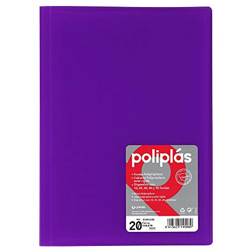Grafoplas 1155720 – Mappe mit 20 Hüllen, violett von Grafoplás