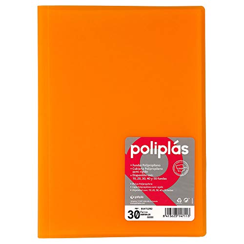 Grafoplas 1155724 – Mappe mit 30 Hüllen, orange von Grafoplás
