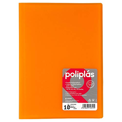 Grafoplas 1155730 – Mappe mit 10 Hüllen, orange von Grafoplás