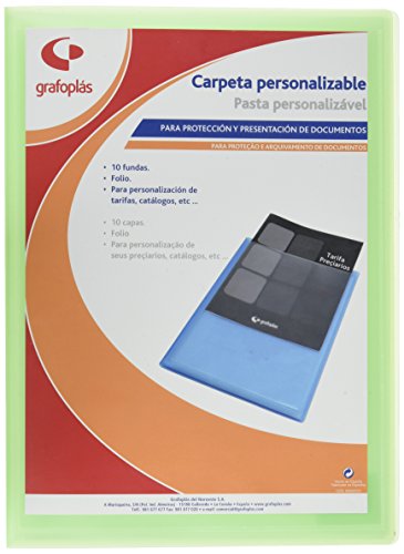 Grafoplas 1431521 – Mappe mit 20 Hüllen, Foolscap, Einband PP, hellgrün Grafoplas 1431521 – Mappe mit 20 Hüllen, Foolscap, Einband PP, hellgrün von Grafoplás