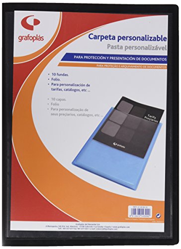 Grafoplas 1435510 – Mappe mit 10 Hüllen, Foolscap, Einband PP, schwarz Grafoplas 1435510 – Mappe mit 10 Hüllen, Foolscap, Einband PP, schwarz von Grafoplás