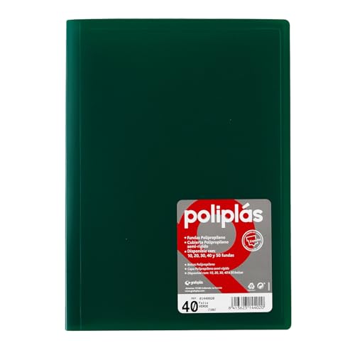Grafoplas 1440020 – Mappe mit 40 Hüllen, Foolscap, Einband PP, grün Grafoplas 1440020 – Mappe mit 40 Hüllen, Foolscap, Einband PP, grün von Grafoplás