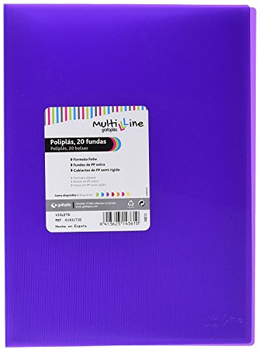 Grafoplas 1451735 – Mappe mit 20 Hüllen, Foolscap, Einband PP, violett Grafoplas 1451735 – Mappe mit 20 Hüllen, Foolscap, Einband PP, violett von Grafoplás
