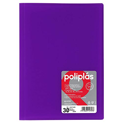Grafoplas 1471235 Mappe mit 30 Hüllen, Folio-Form, PP-Deckel, violett Grafoplas 1471235 Mappe mit 30 Hüllen, Folio-Form, PP-Deckel, violett von Grafoplás