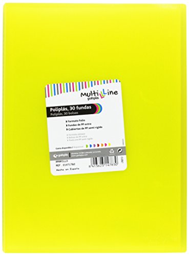 Grafoplas 1471760 – Mappe mit 30 Hüllen, Foolscap, Einband PP, gelb Grafoplas 1471760 – Mappe mit 30 Hüllen, Foolscap, Einband PP, gelb von Grafoplás