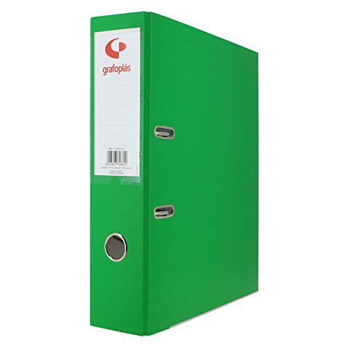 Grafoplás 27269523 Aktenordner, A4, Ringe 65 mm, hellgrün, mit Polypropylen, Öse auf Rückseite, Serie Grafcolor Grafoplás 27269523 Aktenordner, A4, Ringe 65 mm, hellgrün, mit Polypropylen, Öse auf Rückseite, Serie Grafcolor von Grafoplás