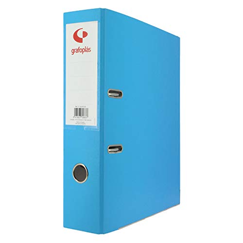 Grafoplás 27269533 Hebel-Ordner, A4, Ringe 65 mm, hellblau, gefüttert, Polypropylen, Öse auf Rückseite, Serie Grafcolor Grafoplás 27269533 Hebel-Ordner, A4, Ringe 65 mm, hellblau, gefüttert, Polypropylen, Öse auf Rückseite, Serie Grafcolor von Grafoplás