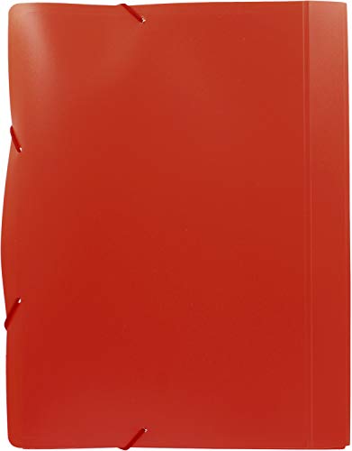 Grafoplás 2960751 Serie XS Ordner mit Gummibändern, Rot, Folio von Grafoplás