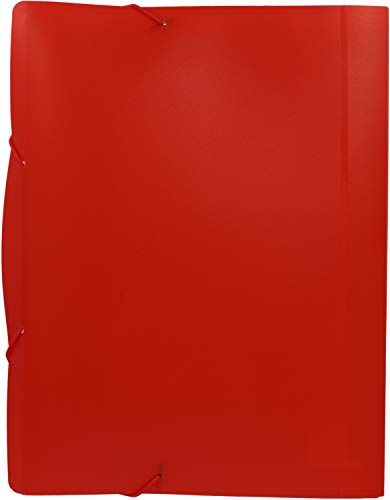Grafoplás 2960851 Serie Xs Aktenordner mit Gummibändern, Rot von Grafoplás