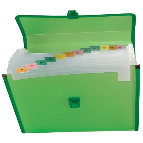 Grafoplás 2961220 Ordner mit Falten, Grün von Grafoplás