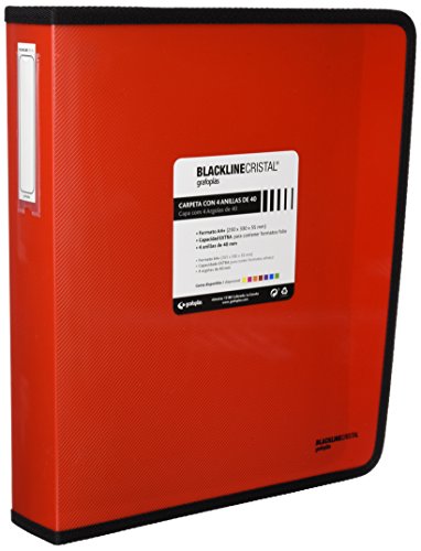 Grafoplas 30120651 Ringbuch rot A4+, Polypropylen, 4 Ringe à 40 mm, Serie Blackline Grafoplas 30120651 Ringbuch rot A4+, Polypropylen, 4 Ringe à 40 mm, Serie Blackline von Grafoplás