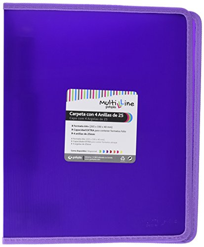 Grafoplas 30121435 – Ringbuch mit, Violett, A4 von Grafoplas