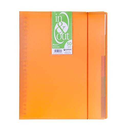 Grafoplas 39425052 – Ordner, 50 Hüllen, in & Out System, A4, Orange Grafoplas 39425052 – Ordner, 50 Hüllen, in & Out System, A4, Orange von Grafoplás