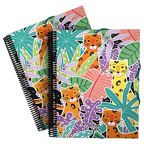 Grafoplás 39822441 Hüllenmappe A4 mit Spiralbindung, Freelife-Kollektion, Leopard, fester Deckel, elastischer Gummibandverschluss, 30 transparente Hüllen, inklusive Umschlag mit Textilverschluss Grafoplás 39822441 Hüllenmappe A4 mit Spiralbindung, Freelife-Kollektion, Leopard, fester Deckel, elastischer Gummibandverschluss, 30 transparente Hüllen, inklusive Umschlag mit Textilverschluss von Grafoplás