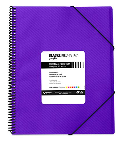 Grafoplas 39832235 – Mappe mit 20 Hüllen, A4, Einband PP, violett Grafoplas 39832235 – Mappe mit 20 Hüllen, A4, Einband PP, violett von Grafoplás