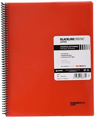 Grafoplas 39832251 Ringordner mit 20 Taschen, A4, Hardcover, PP, rot Grafoplas 39832251 Ringordner mit 20 Taschen, A4, Hardcover, PP, rot von Grafoplás