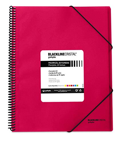 Grafoplas 39832254 – Mappe mit 20 Hüllen, A4, Einband PP, Fuchsia Grafoplas 39832254 – Mappe mit 20 Hüllen, A4, Einband PP, Fuchsia von Grafoplás