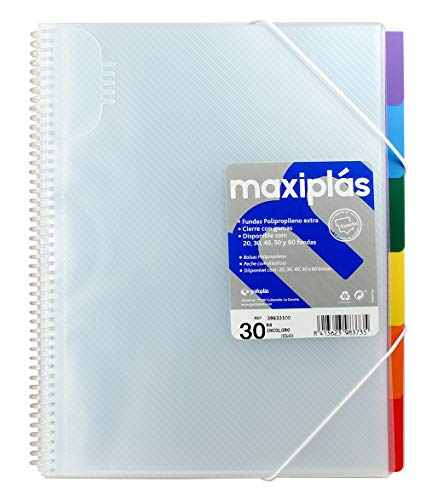 Grafoplas 39833100 – Mappe mit 30 Hüllen, A4, Register, transparent Grafoplas 39833100 – Mappe mit 30 Hüllen, A4, Register, transparent von Grafoplás