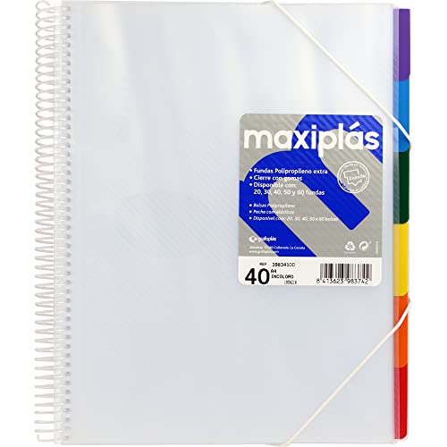 Grafoplas 39834100 – Mappe mit 40 Hüllen, A4, Register, transparent Grafoplas 39834100 – Mappe mit 40 Hüllen, A4, Register, transparent von Grafoplás
