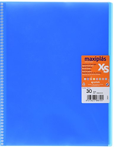 Grafoplas 39883030 – Mappe mit 30 Hüllen, A4, Hardcover, PP, blau von Grafoplas